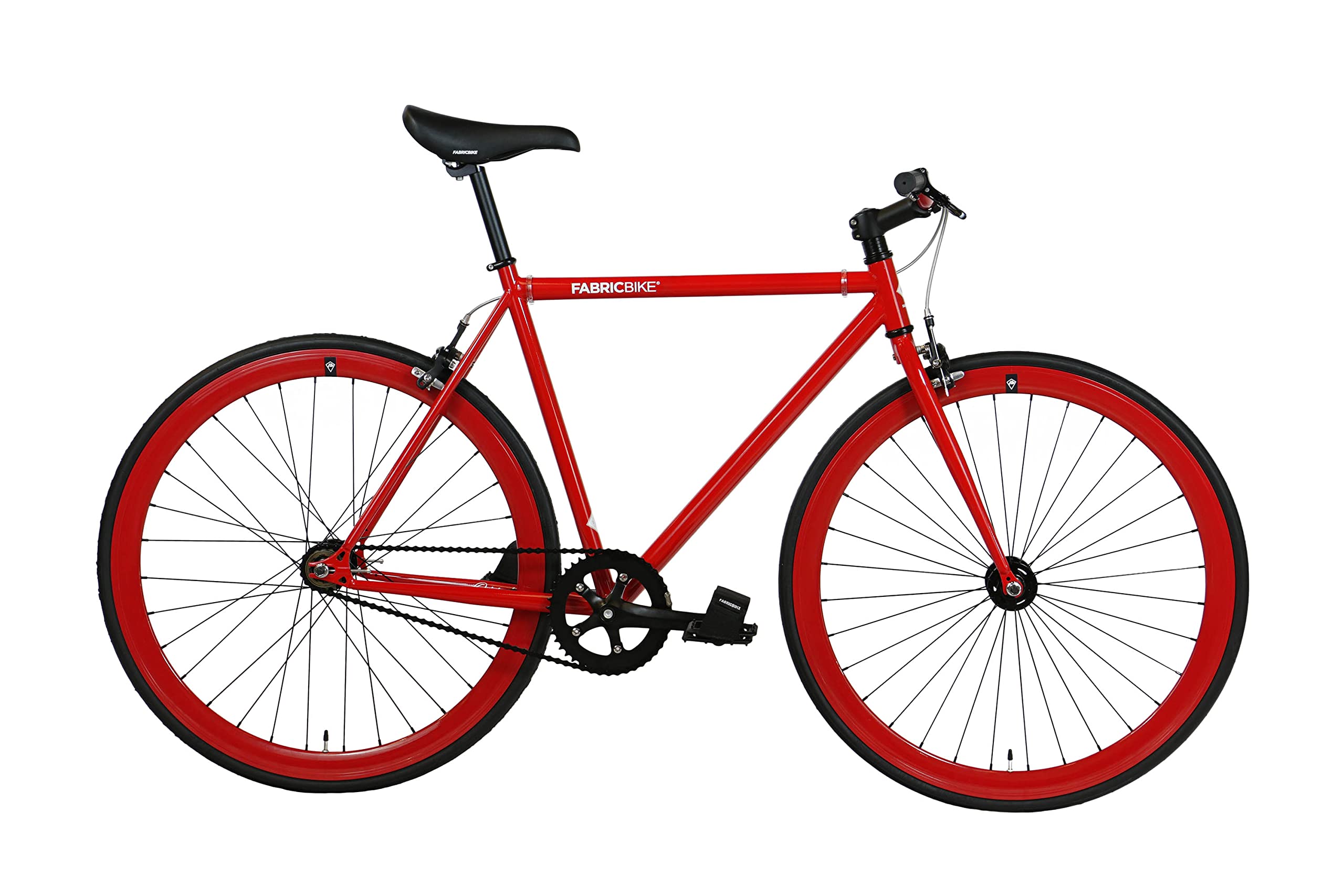 FabricBike Original - Bicicleta Fixed Gear Bike, Rueda 28 Pulgadas, Bicicleta de Piñón Fijo, Bici Single Speed, Cuadro Acero Hi-Ten, 10.45 kg (Talla M).