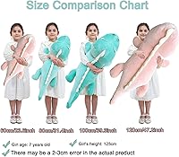 Vista 2 de Dinosaur Plush Toy Soft Big Dino Stuffed Animals Body Pillow,Cute Long Dinosaur Plush Hugging Pillow Lumbar Back Cushion Toys Doll Gifts for Kids