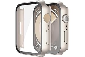 Misxi 2 Pack Hard PC Case with Tempered Glass Screen Protector