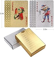 Vista 15 de Joyoldelf Black Playing Cards with Rose Pattern, 2pcs Deck of Cards, PVC Plastic & Waterproof Playing Cards, Cool Card Decks Suitable for Family or