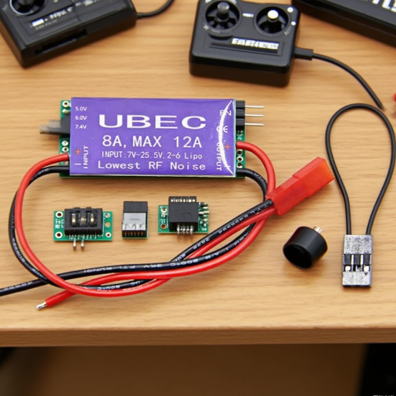 UBEC Alimentatore di Commutazione, 8A UBEC Switch Mode Regolatore di Tensione, 5V 6V 7,4V 8A Max 12A Uscita 7V-25,5V Ingresso UBEC Modulo Servo Interruttore di Alimentazione per RC Helicopter