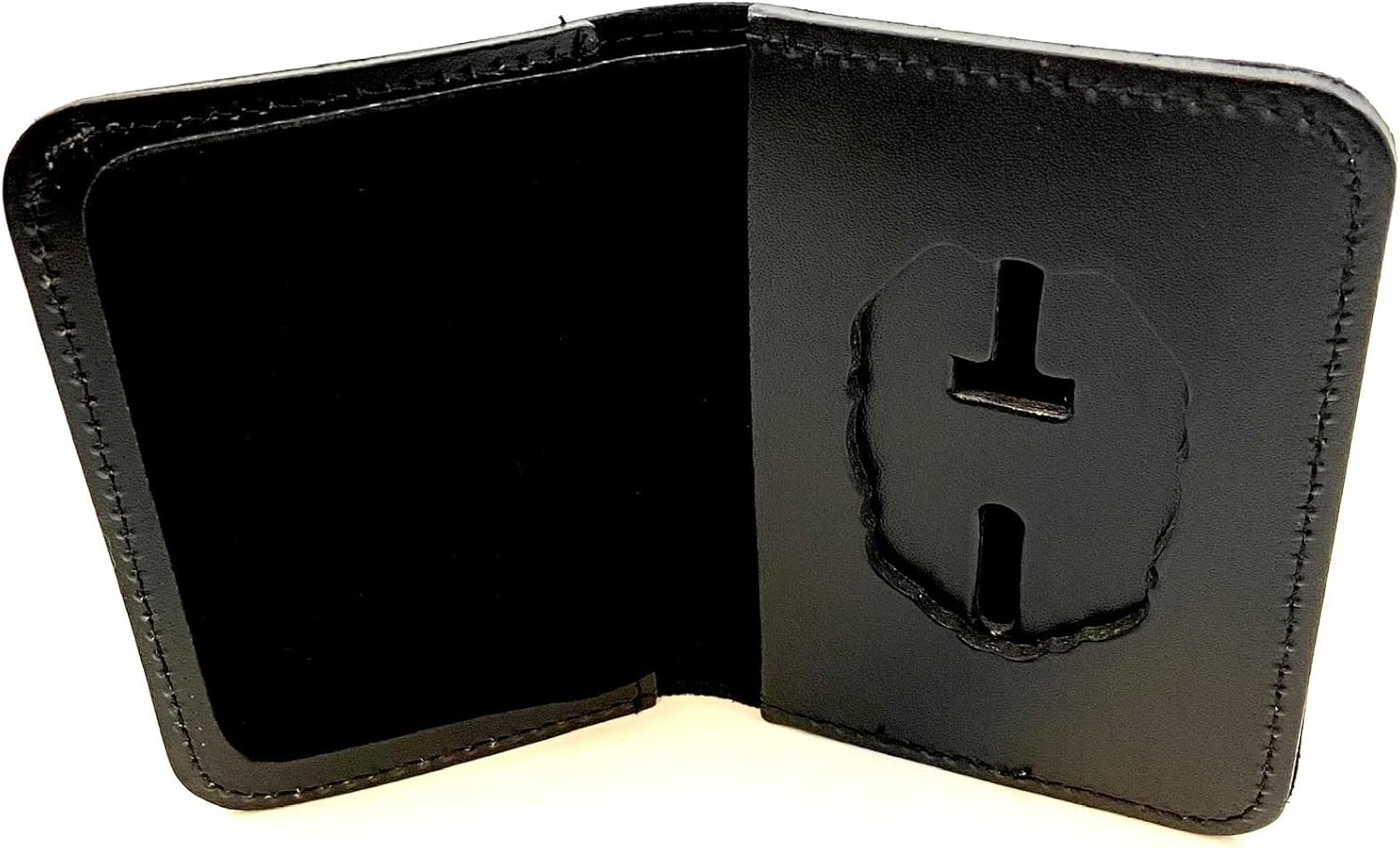 Perfect Fit Shield Wallets Pennsylvania State Police and Pennsylvania State Corrections PSP/PSC Book Style Badge and ID Case Leather Black (Cutout PF 348)
