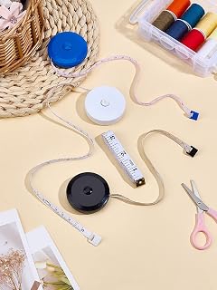 4Pcs PVC Soft Tape Measures, Measuring Tool with Iron Hook Mixed Color Sewing Flexible Tailor Craft Vinyl Ruler for Weight Loss Medical Body Measurement, 150cm