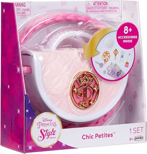 Miniatura 7 de Disney Princess Style Collection - Mini bolso de vinilo suave para niñas con más de 5 accesorios para niñas a partir de 3 años