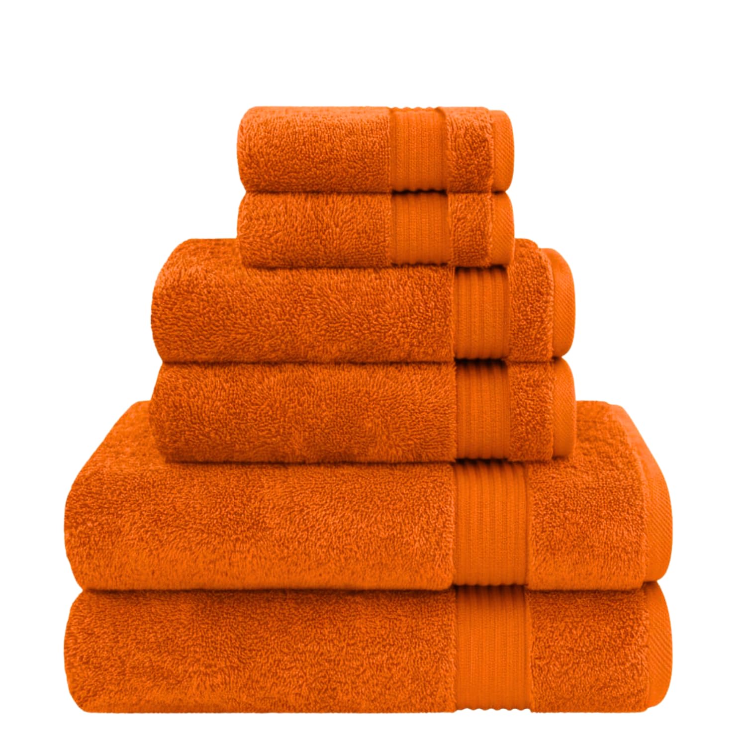 Diamond Tex Bathroom Towels Sets - 6Pcs Towel Bale Set (2x Bath Towels Large, 2x Hand Towel, 2x Face Towels) - Hotel Quality Super Soft Highly Absorbent 100% Ring Spun Egyptian Cotton Towels