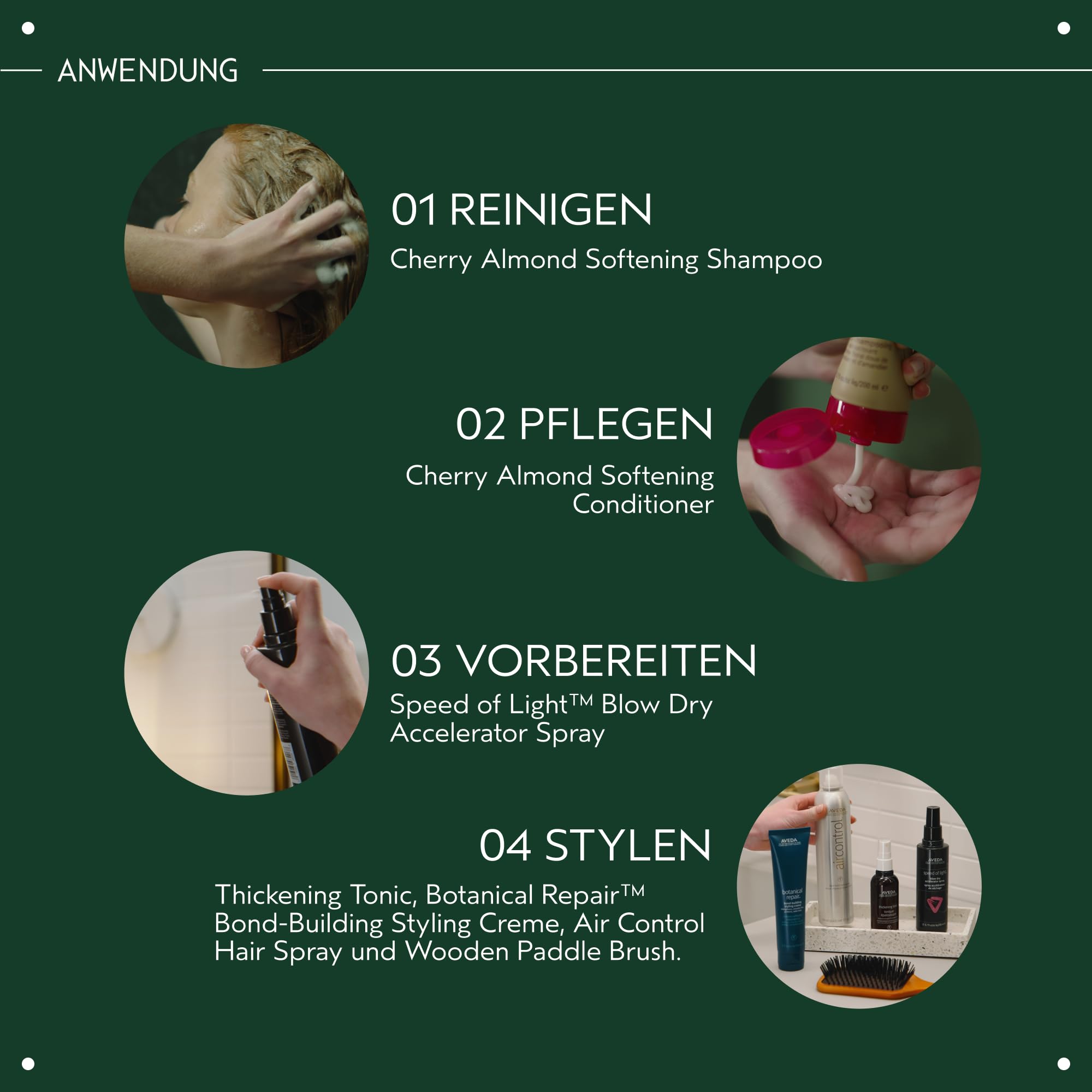 Aveda Cherry Almond Softening Shampoo, sanftes Haarshampoo zur täglichen Anwendung, für normales bis trockenes Haar, ohne Silikone, beliebtes Kirschmandel-Aroma, zu 97% natürlichen Ursprungs*