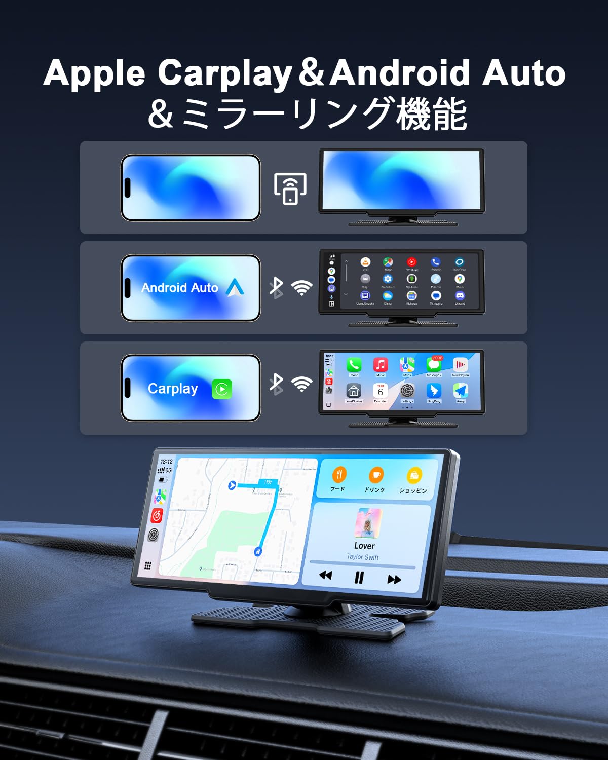 Smart Screen ディスプレイオーディオ 8インチ Avylet Amazon.co.jp: Avylet 8.1-Inch Display Audio, Compatible with