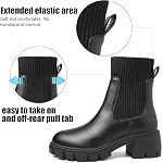 Femmes Chelsea Platform Ankle Bottes