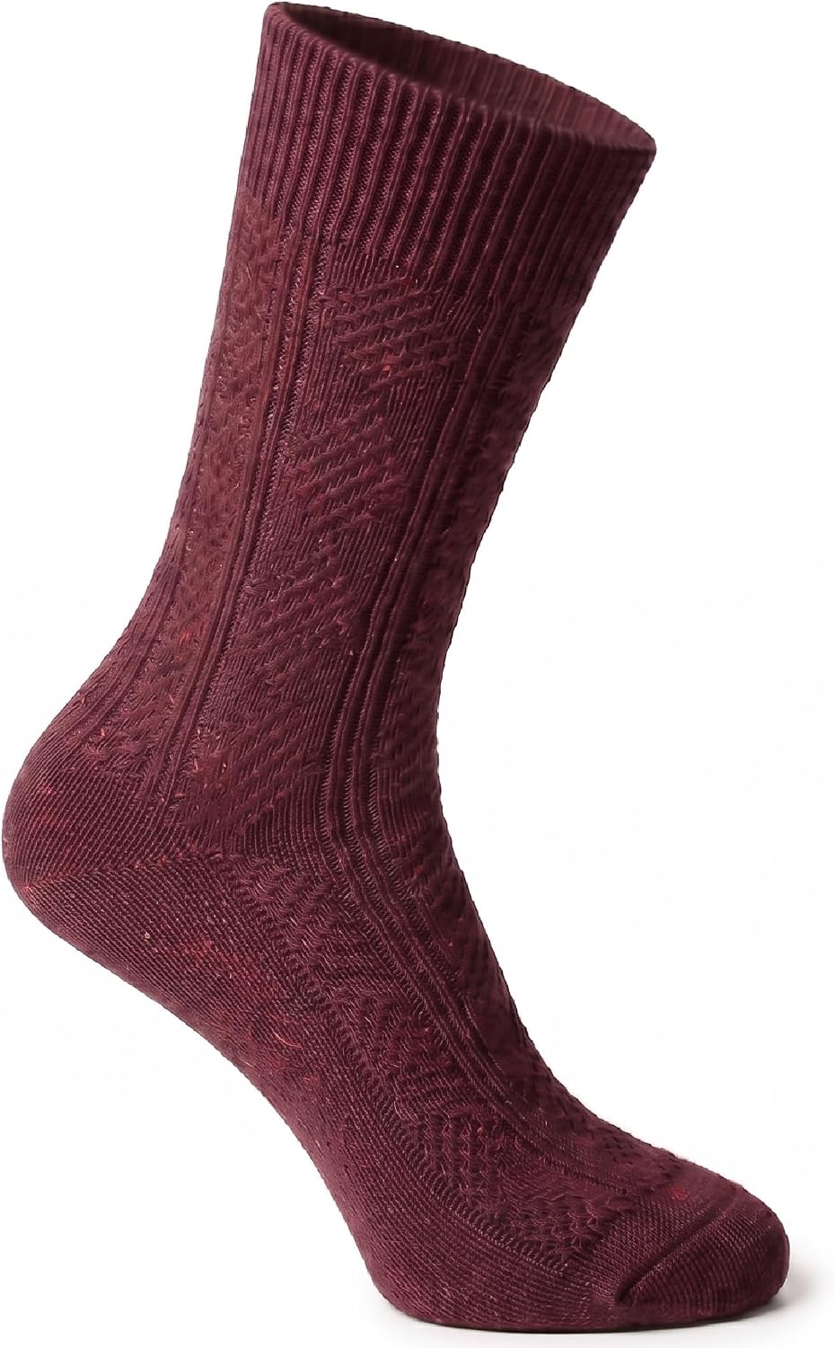 YUN 3 Pairs Women's Natural Pure 100% Wool Traditional Warm Boot Winter Socks