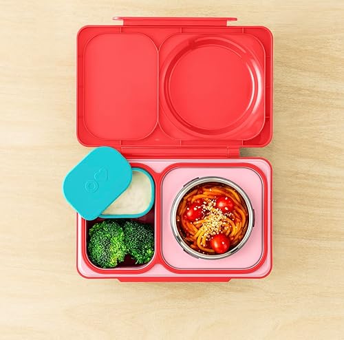 Miniatura 7 de Omie Caja (paquete de 2) recipientes de inmersión a prueba de fugas para llevar, recipiente de aderezo para ensaladas, contenedor de condimentos con