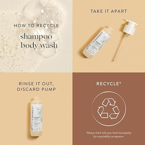 Miniatura 8 de The Honest Company Champú limpiador 2 en 1 y gel de baño para pieles sensibles, suave y sin desgarros hipoalergénico con ingredientes derivados