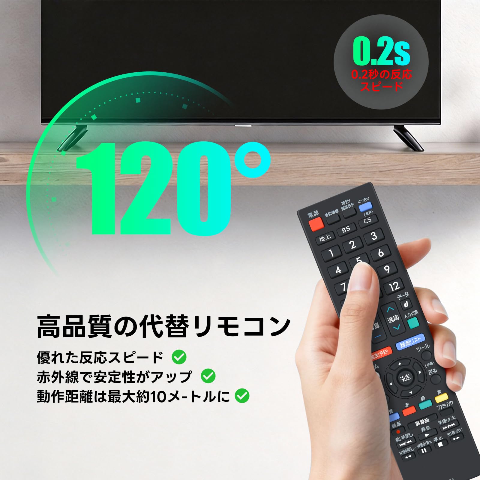 Amazon | テレビリモコン GB221SA 0106380512 シャープ用のリモコン