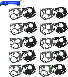 TC-Motor Carburetor Diaphragm Gasket Kit For Briggs & Stratton 495770 795083 5083H 5083K Craftsman SPM214686423 Fits Models 95900 96900 98900 9C900 10A900 Pulsa Prime Carburetors 3 Thru 3.75HP (10)