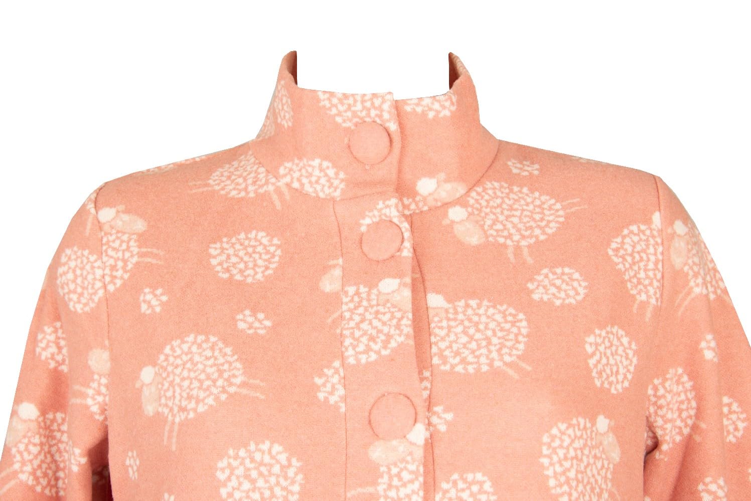 RAGNO Robe de chambre d’hiver femme manches longues ouvertes avec boutons en polaire écologique article DO70NR