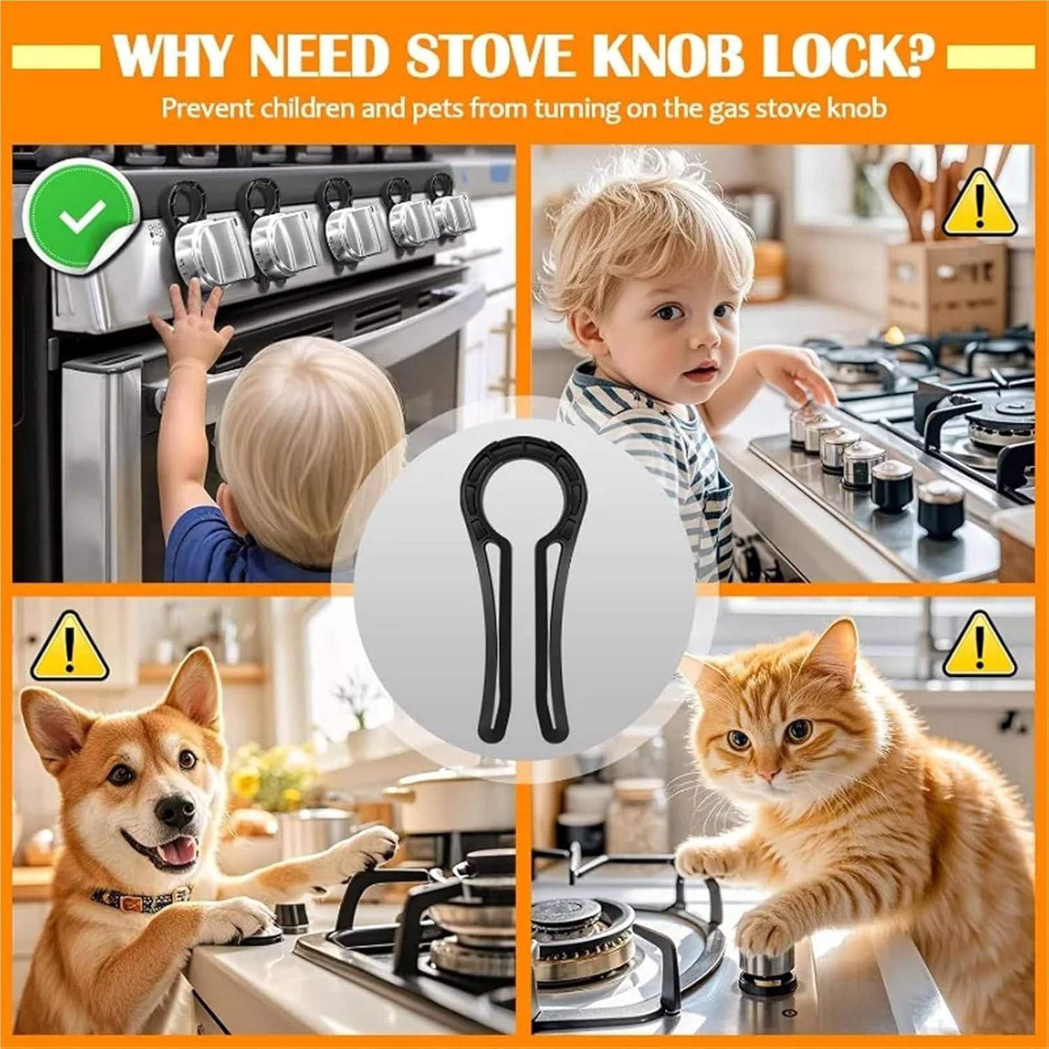 Stove Knob Safety Covers 20-30Pcs Stove Knob Covers for Kids Gas Locks Baby Safety Oven Child Pet Childproofing Tools(30PCS Black)