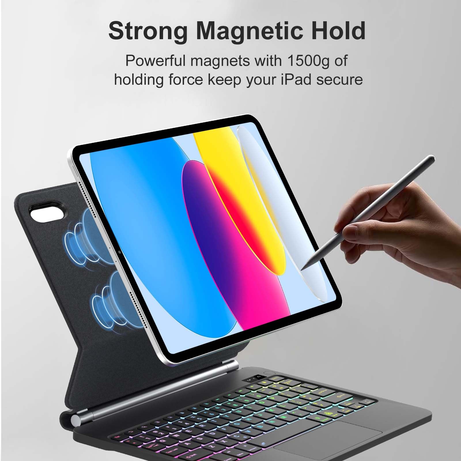 Magic Keyboard for iPad A16 11th Gen 2025/10th Gen 2022, Slim