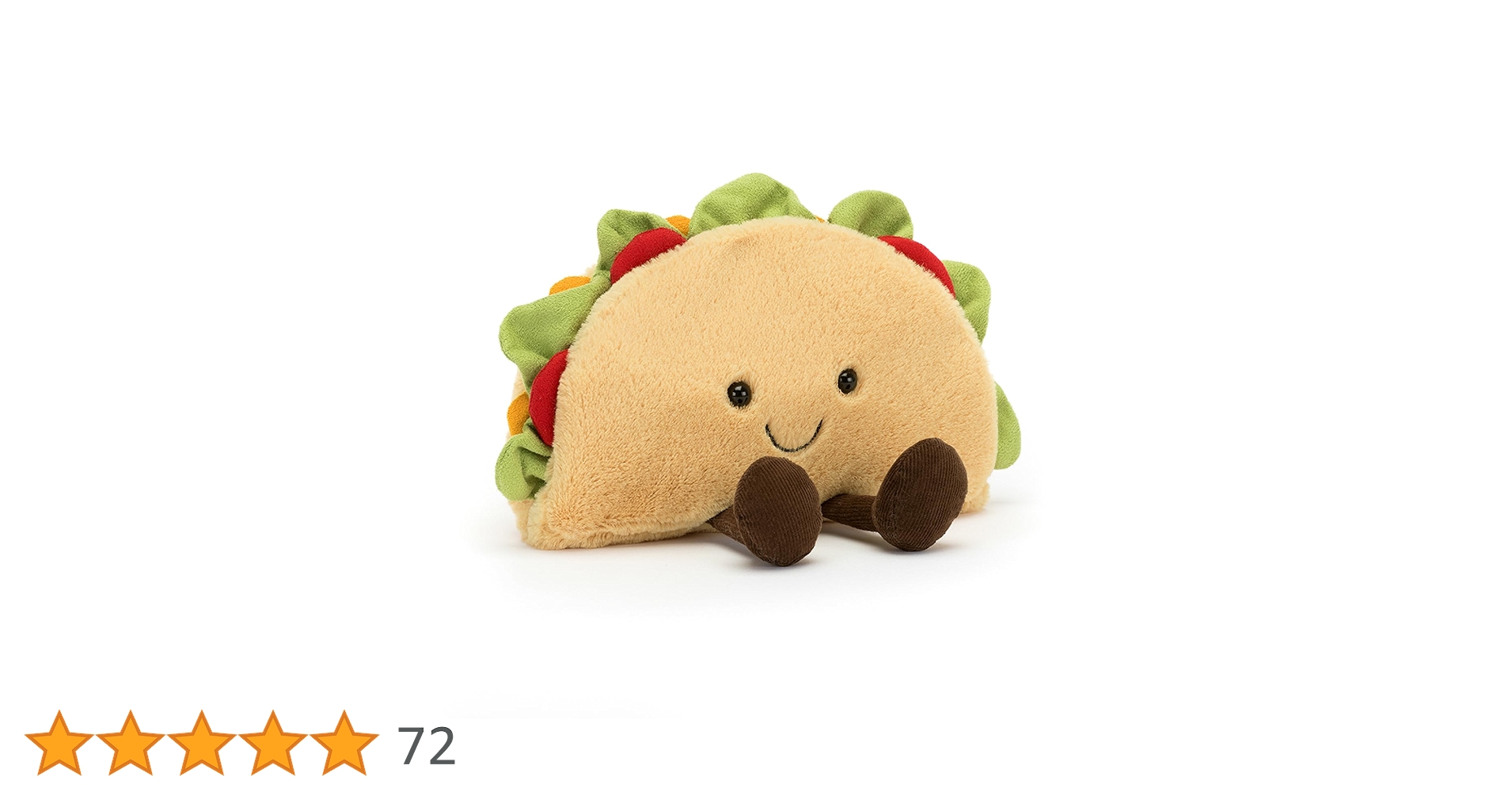 Amazon.co.jp: Jellycat アミューズブル タコスぬいぐるみ 6.5インチ