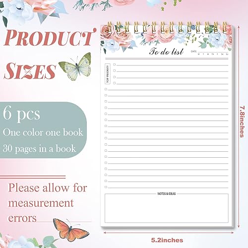 Miniatura 2 de 6 Pack to Do List Notepad Daily Planner Notepad to Do Notebook Daily to Do List Notebook Daily to Do Notepads for Adults and Kids Classroom Office