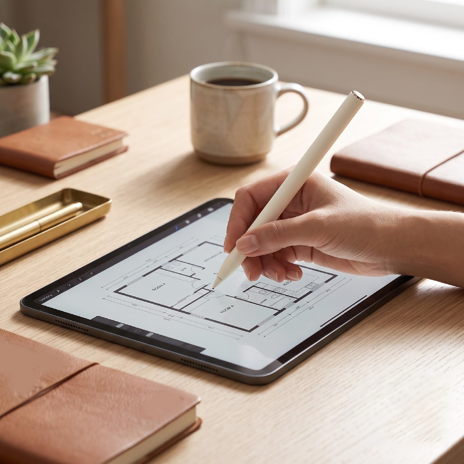 Zunate USI 2.0 Penna Stylus Penna Touchscreen Attiva per Tablet (WHITE)