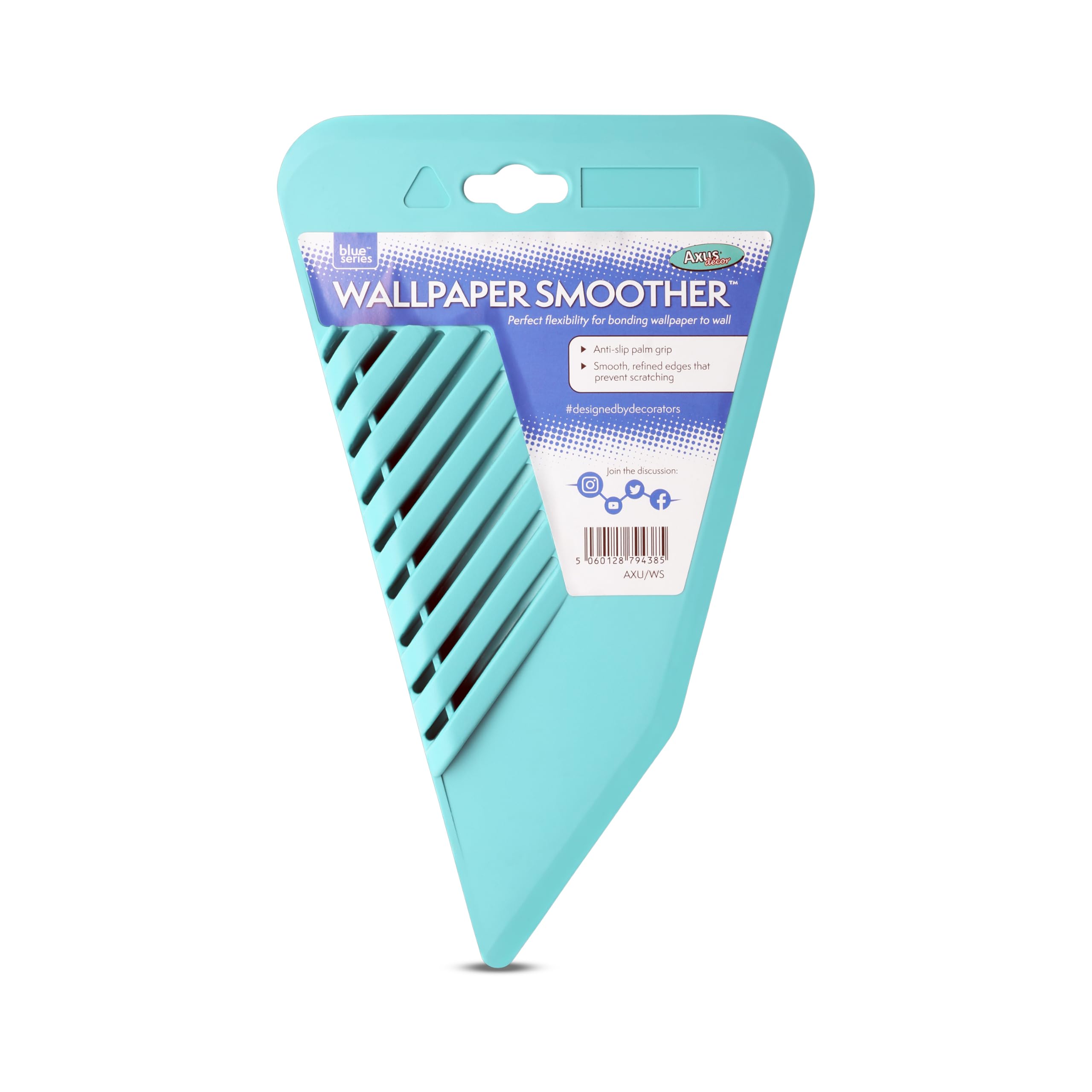 Axus DecorWallpaper Smoother - Flexible Wallpaper Smoothing Tool - Anti-Slip Grip, Smooth & Refined Edges - Ideal Tool for Professional Decorator and DIY Enthusiastic