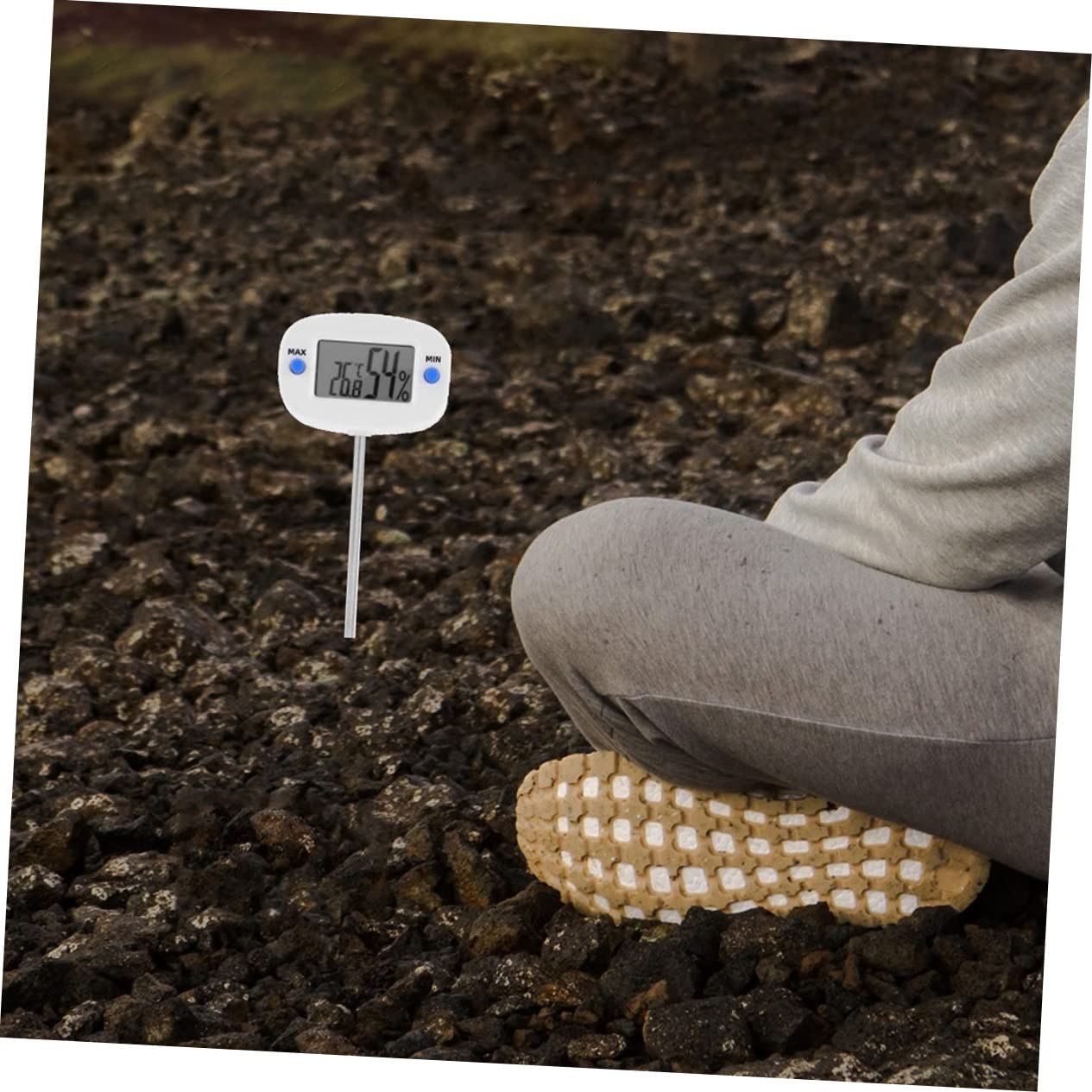 TOYANDONA 3 Piezas Medidor Temperatura del Termómetro de Inoxidable para Jardinería Herramienta de Usar para Exteriores Interiores