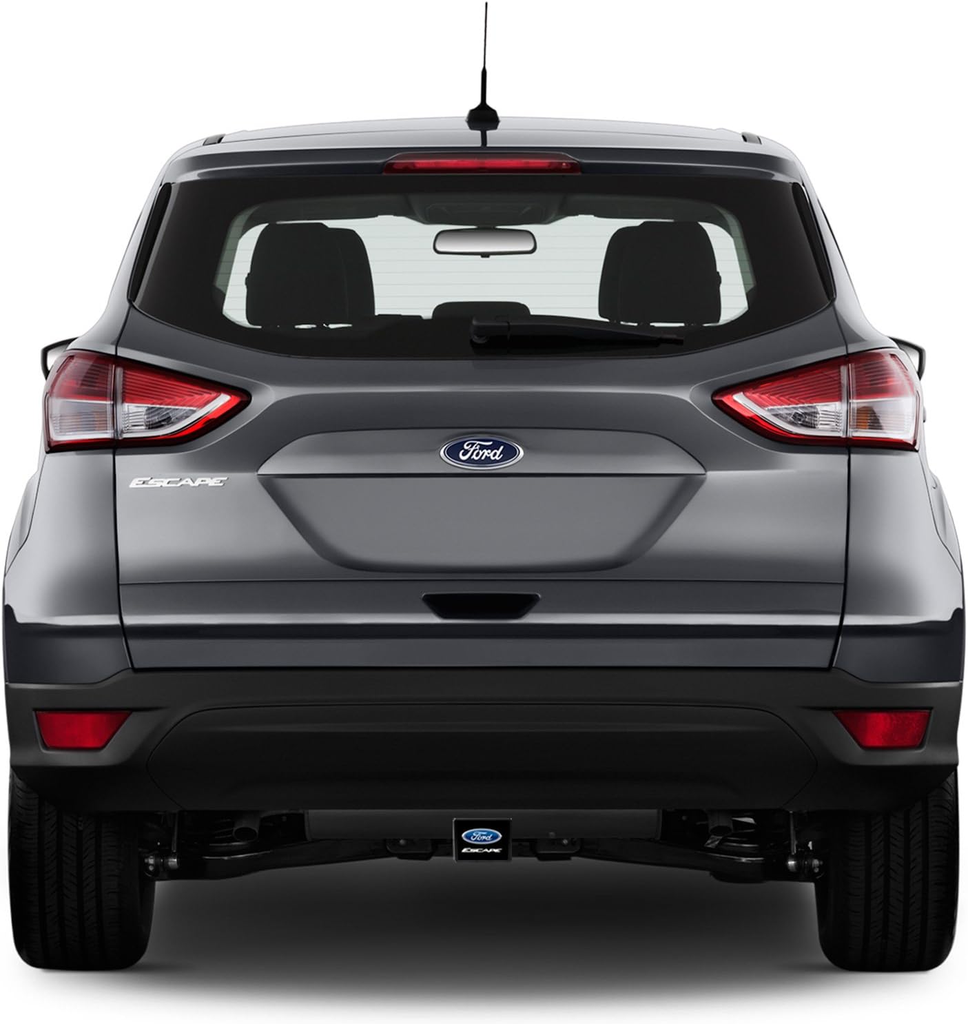 iPick Image for Ford Escape UV Graphic Black Plate on ABS Plastic 2 inch Tow Hitch Cover - Official Licensed