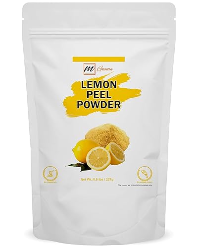 Polvo de cáscara de limón 100% natural para el cuidado de la piel, 0.50 libras, 227 GMS, 8 onzas