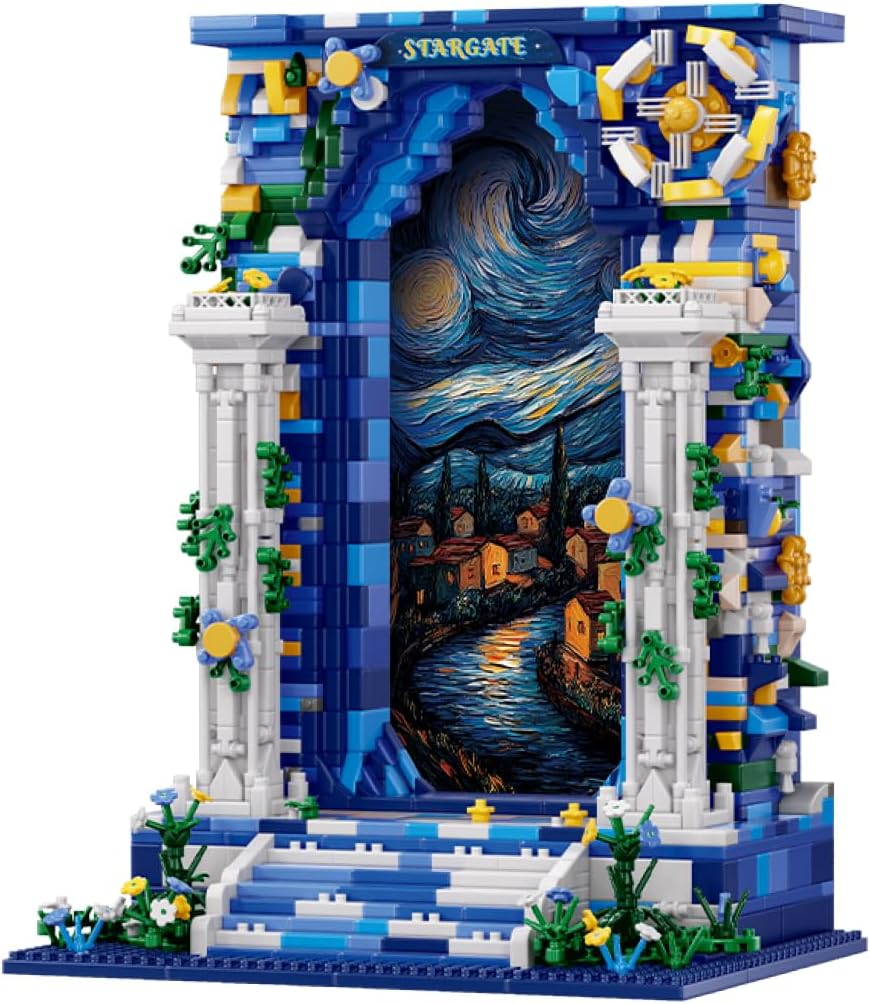 DAHONPA Micro Mini Illusion Starry Sky Gate Building Block Set, Intelligence and Stress Relief Brick Toy, 1745 Pieces, Gifts for Kids and Adults