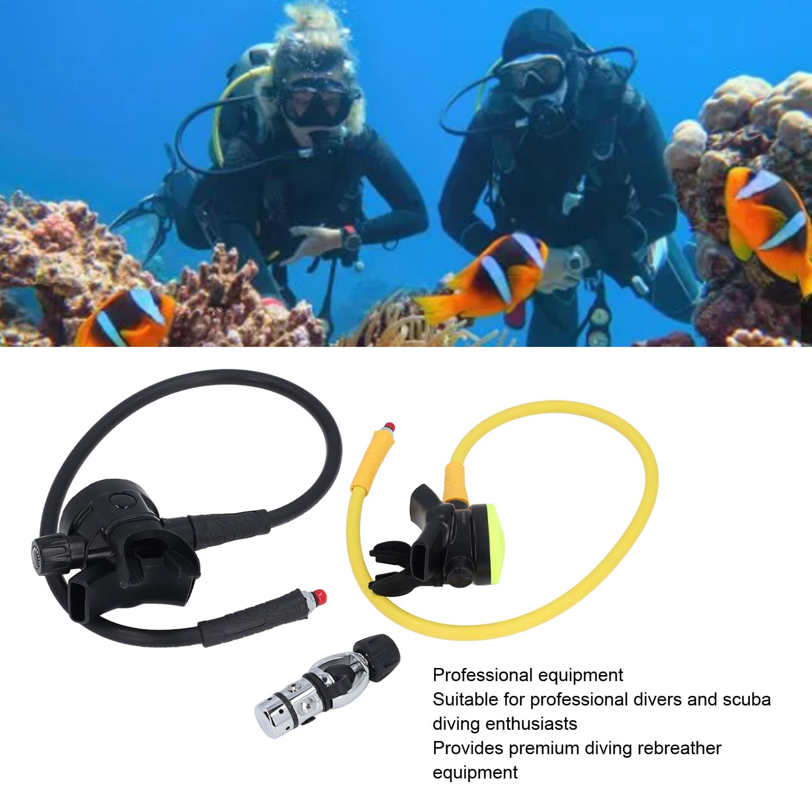 Erogatore per Immersione con Valvola 1° e 2° Stadio per Immersioni Subacquee con GAV, Costruzione Premium, Sicuro e Affidabile, 3 unità