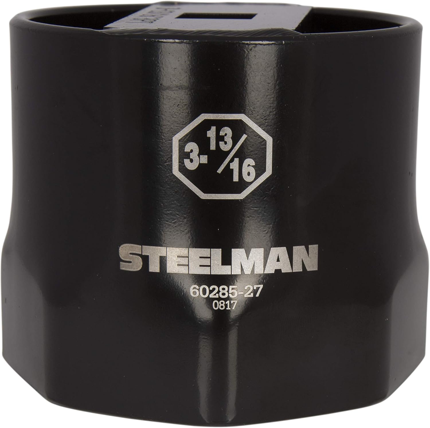 Steelman 3-1/4-Inch 8-Point Automotive Wheel Locknut Socket, 3/4-Inch Drive, Durable Steel, Corrosion-Resistant Black Powder Coating, Laser Etched Callouts