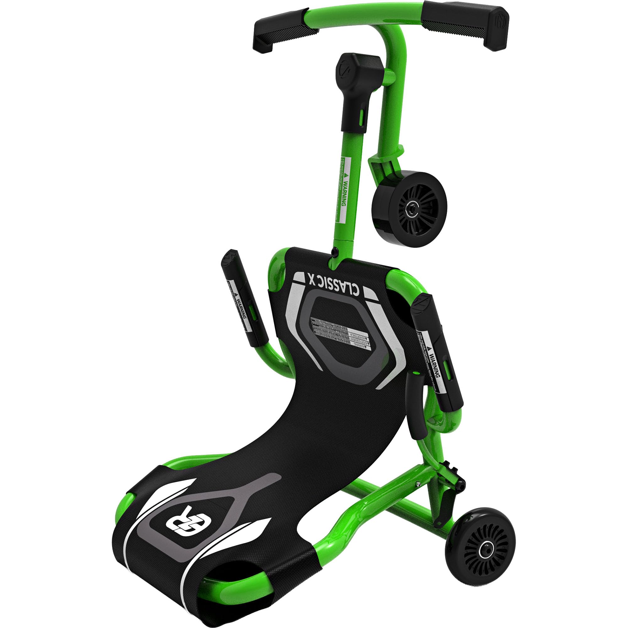 EzyRoller Classic X Go Kart Drift Trike para niños de 4 a 14 años | Triciclo Gokart hasta 70 kg | Vehículos Infantiles para Exteriores 1 Plaza, Capacidad de Carga hasta 70 kg (Verde)