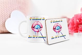 I Licked It So It's Mine Mug and/or Coaster Gift Set Gay Lesbian Pride Support LGBTQ+ Funny (Mug & Coaster)