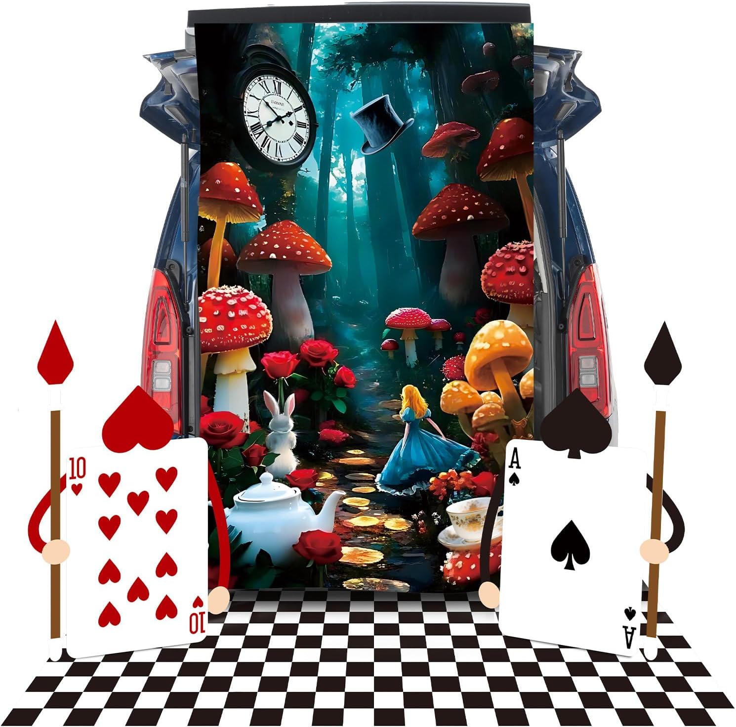 Wonderland Trunk or Treat Car Decoration Kit