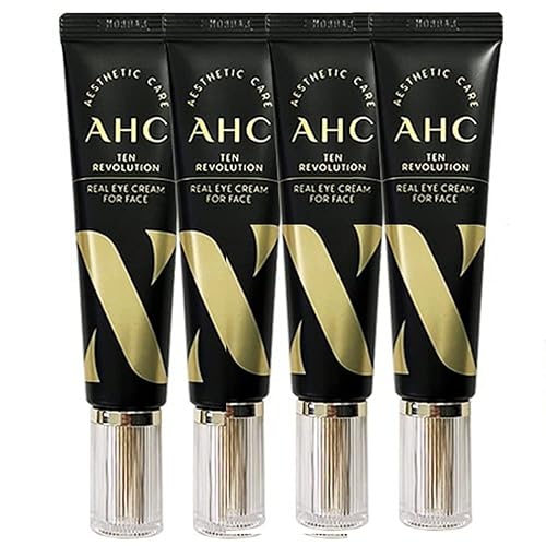 AHC TEN Revolution - Crema de ojos real para cara 2022, temporada 10-1.01 fl.oz (1.0 fl oz) x 4ea