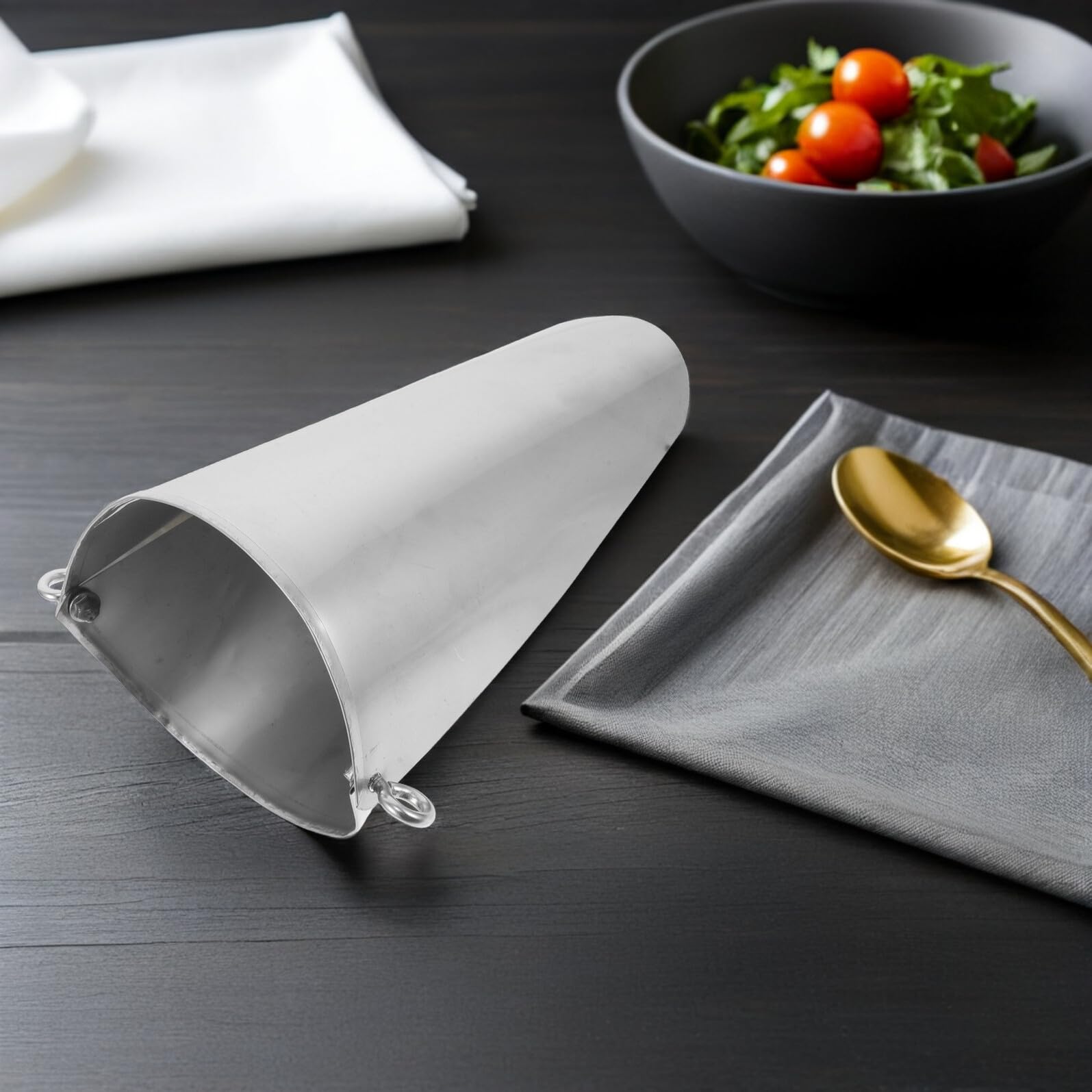 Artibetter Imbuto per Alimenti e Becco a Papera Bocca Ovale in Acciaio Inossidabile Dosaggio Preciso Adatto per Snack e Patatine Fritte in Cucine Domestiche da Asporto