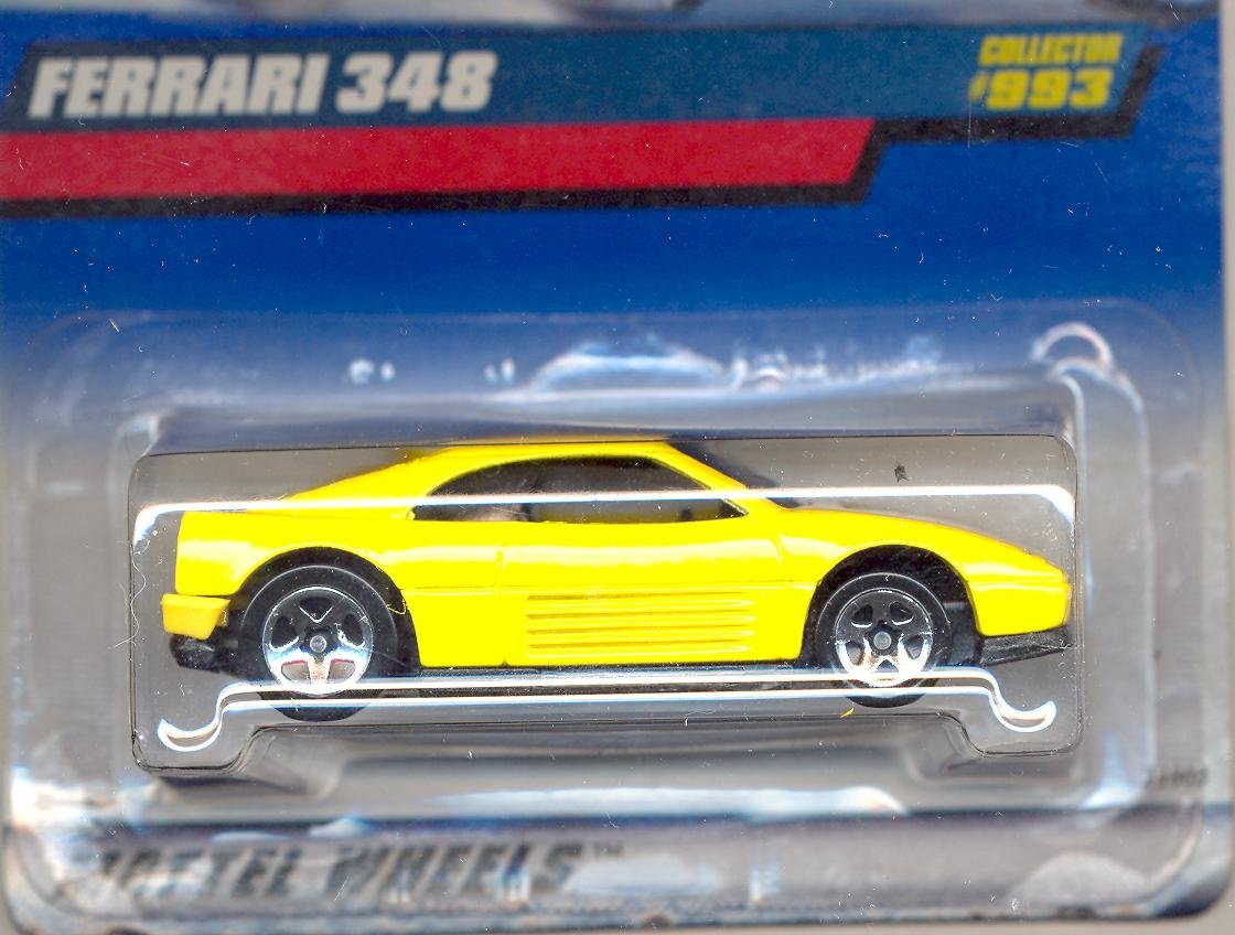 Amazon.com: Hot Wheels 1999-993 YELLOW Ferrari 348 1:64 Scale