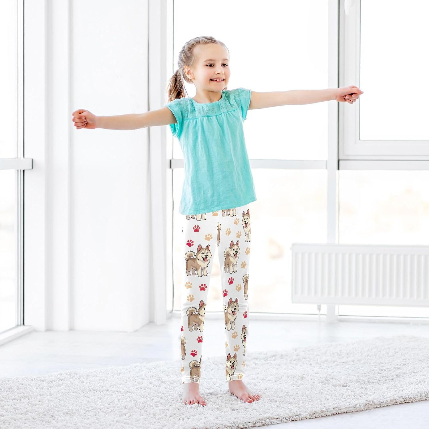 GAIREG Girls Leggings Cute Dog