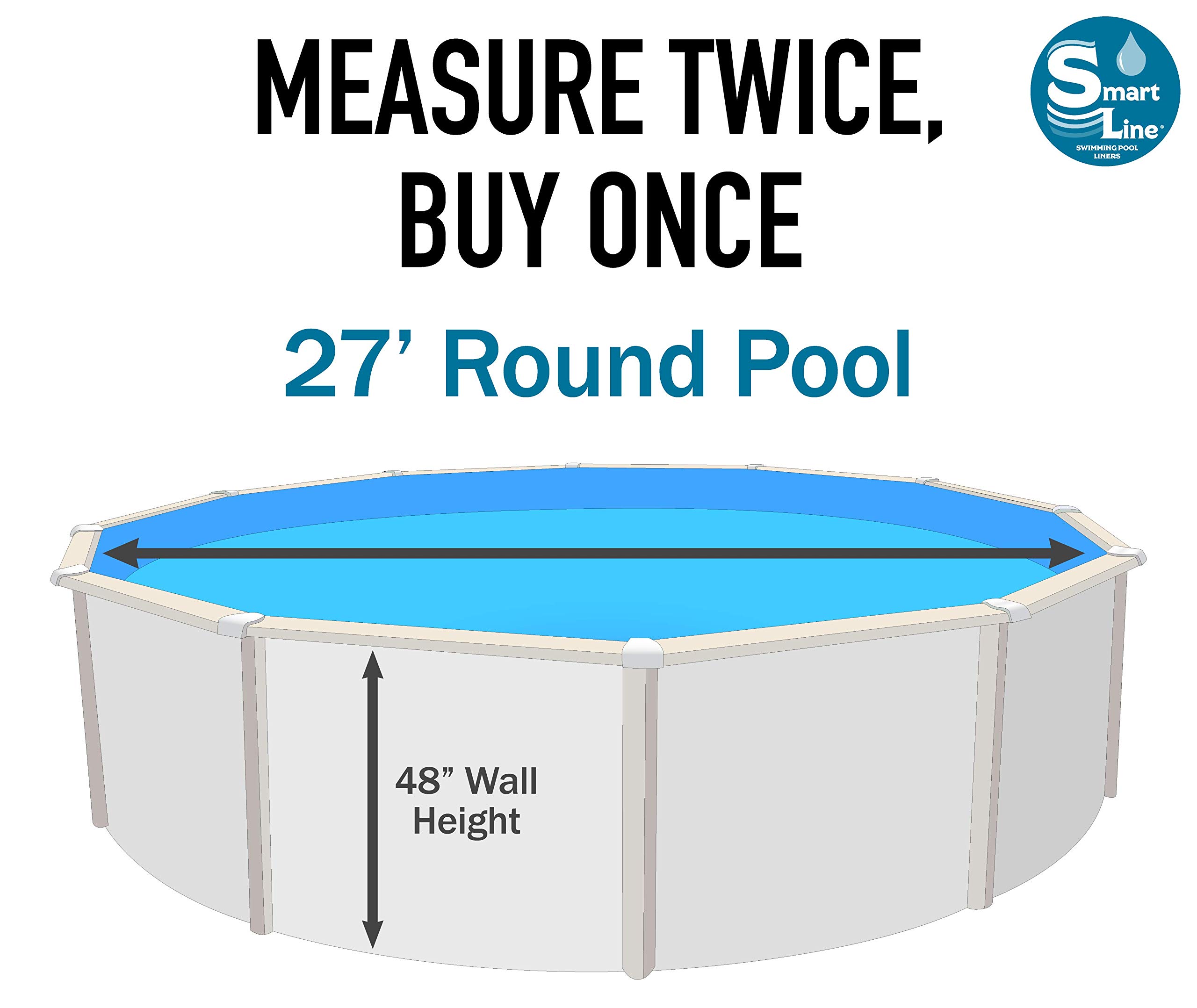 Buy Smartline Mosaic Diamond 27Foot Round Pool Liner UniBead Style
