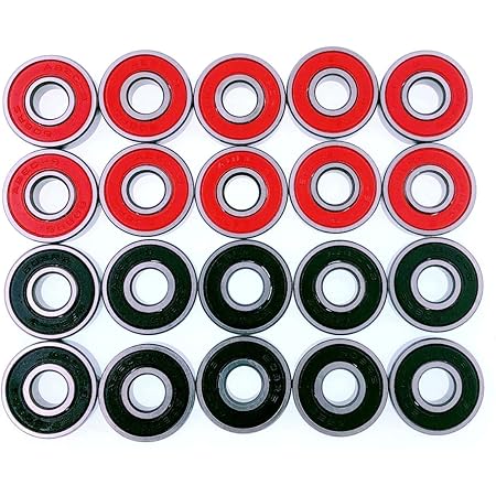 Set Cuscinetti Mach1 608 - 32 Pezzi + Spacer Per Pattini E Skateboard - Foto 4