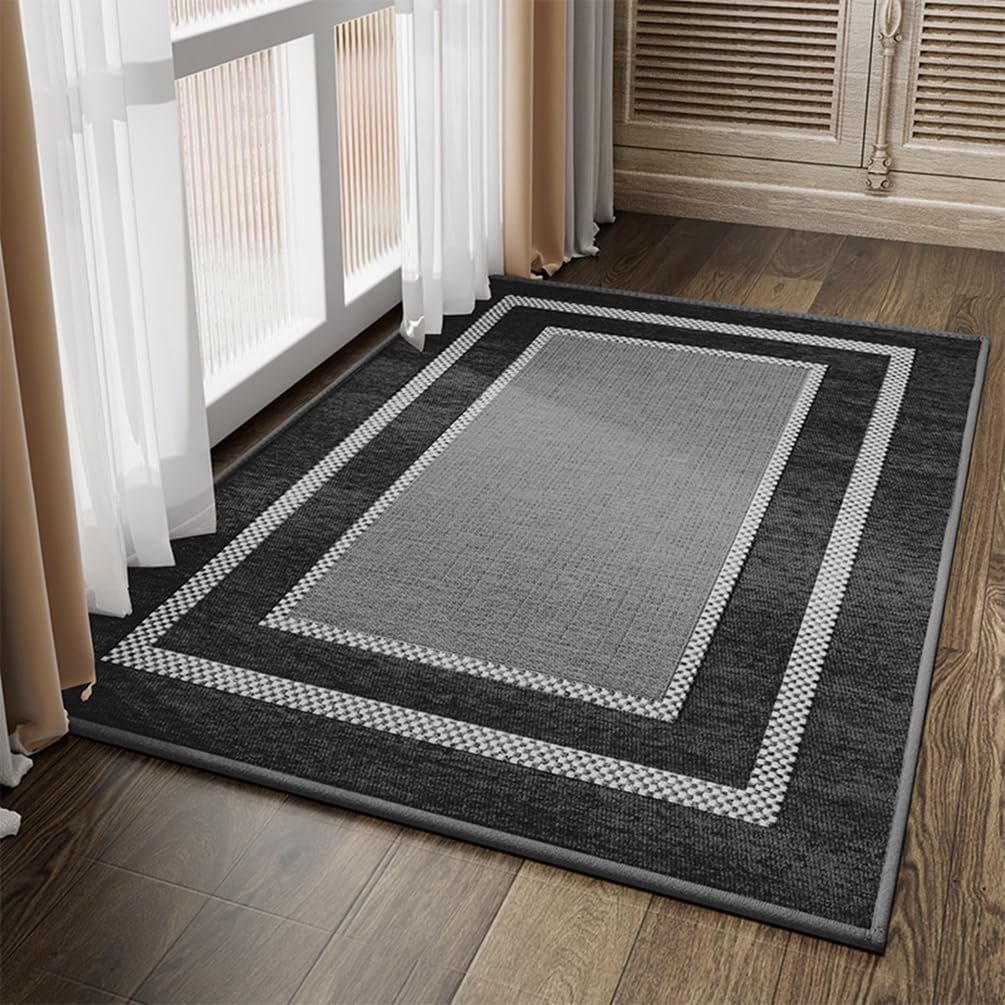 Durable Front Door Welcome Mat,Inside Outside Floor Mats for Entryway,Rubber Backing Large Entrance Rugs Washable Non-Slip Low Profile Indoor Outdoor Doormats for Porch,Patio,Hallway 32" x 47"