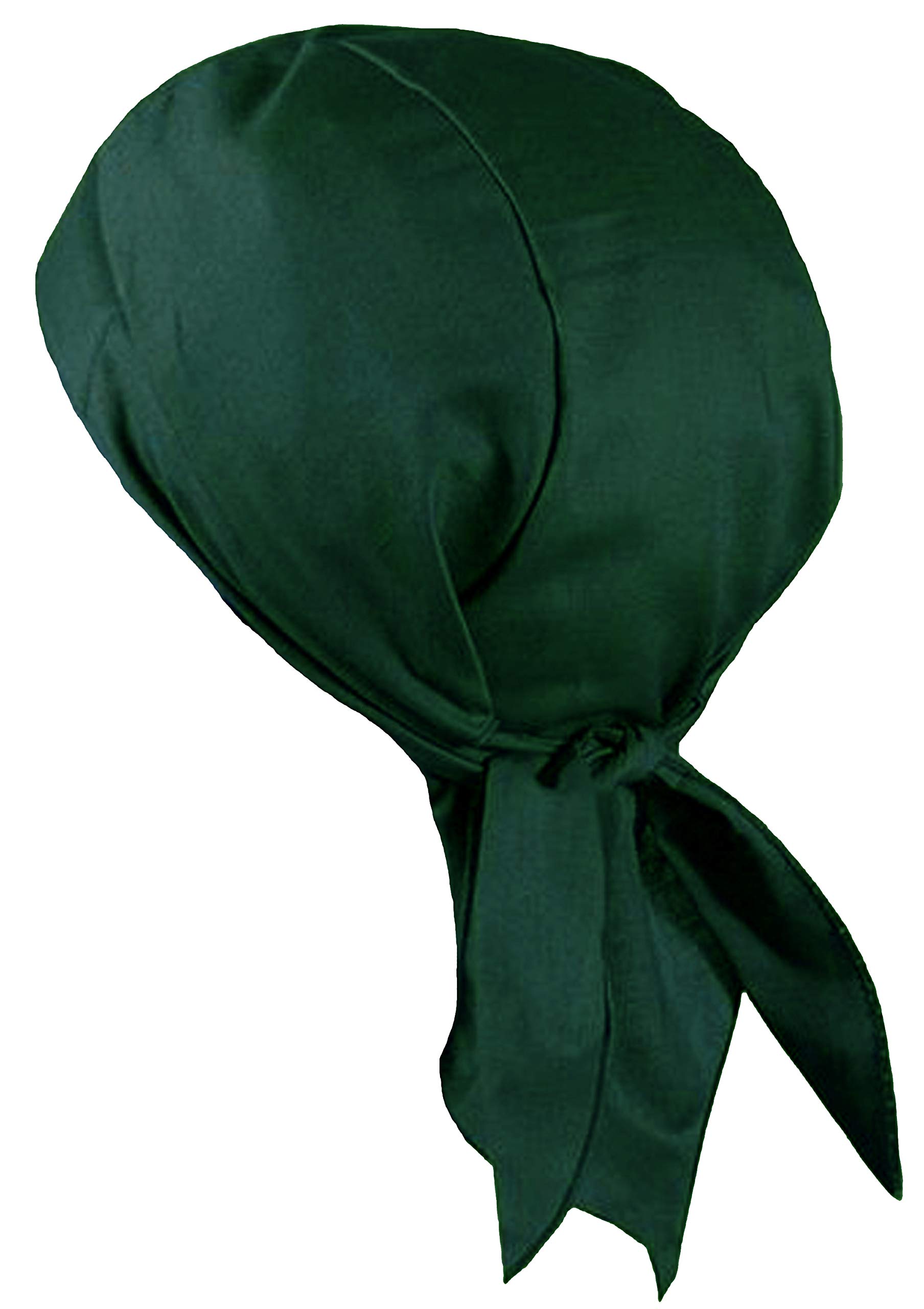 Solid Color Doo Rag with Sweatband Made in America Skull Cap for Men Women