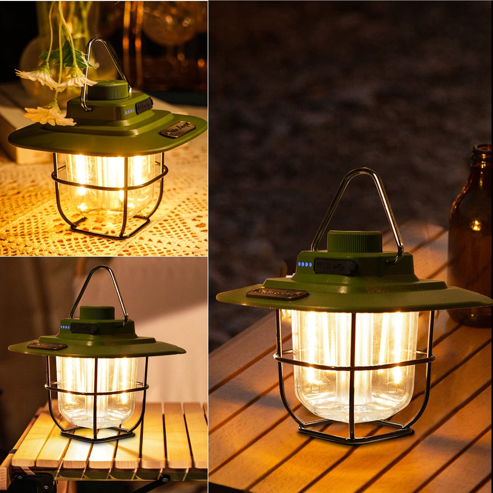 40W--Lampes De Camping Portables Rechargeables, Lumière LED, Lanterne De Camping, Ampoule De