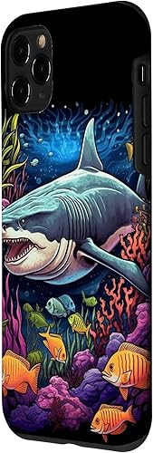 Vista 71 de Funda para iPhone 12/12 Pro Tiger Shark Sea Ocean Underwater Shark Lover