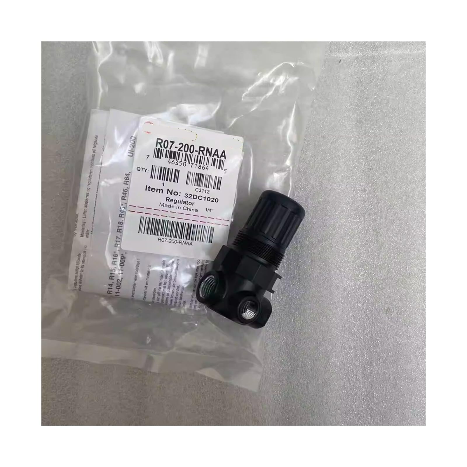 KKDYDABBSUSK Pressure Reducing Valve R07-200-RNAA 1/4" PTF Thread