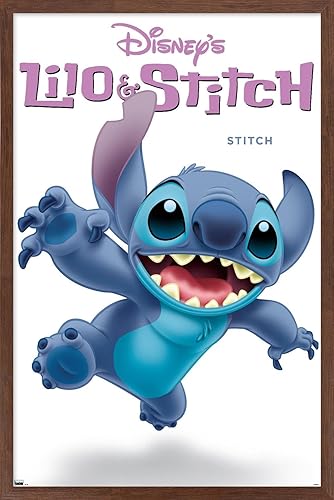 Trends International Disney Lilo and Stitch - Póster de pared de la serie Stitch Feature Series, 34 pulgadas de largo x 22.4 pulgadas, versión