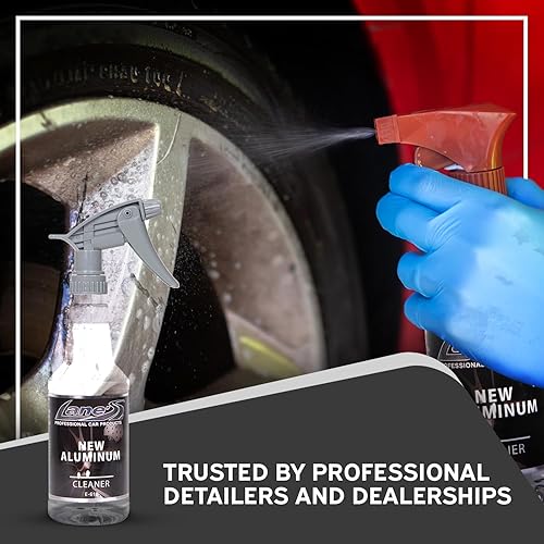 Miniatura 6 de LANE'S Limpiador de ruedas de aluminio elimina el lavado duro, seguro en metales y funciona al instante, limpiador de ruedas (16 onzas)