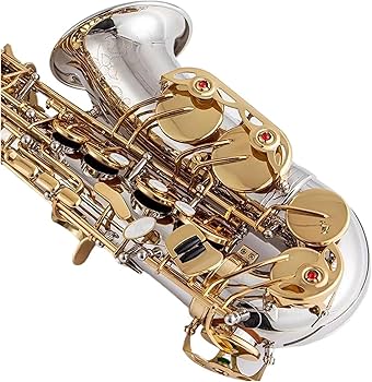 Amazon.co.jp: アルトサックス白銅銀メッキゴールドキー