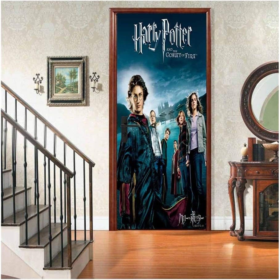 Harry Potter Tür Tapete, Selbstklebende Wandaufkleber,
