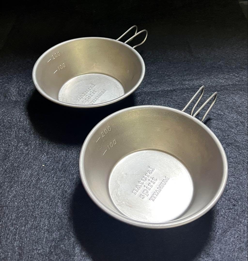 【廃番希少】NATURAL SPIRIT チタンシェラカップ２個 セット 廃番希少 NATURAL SPIRIT チタンシェラカップ2個 セット 廃番希少