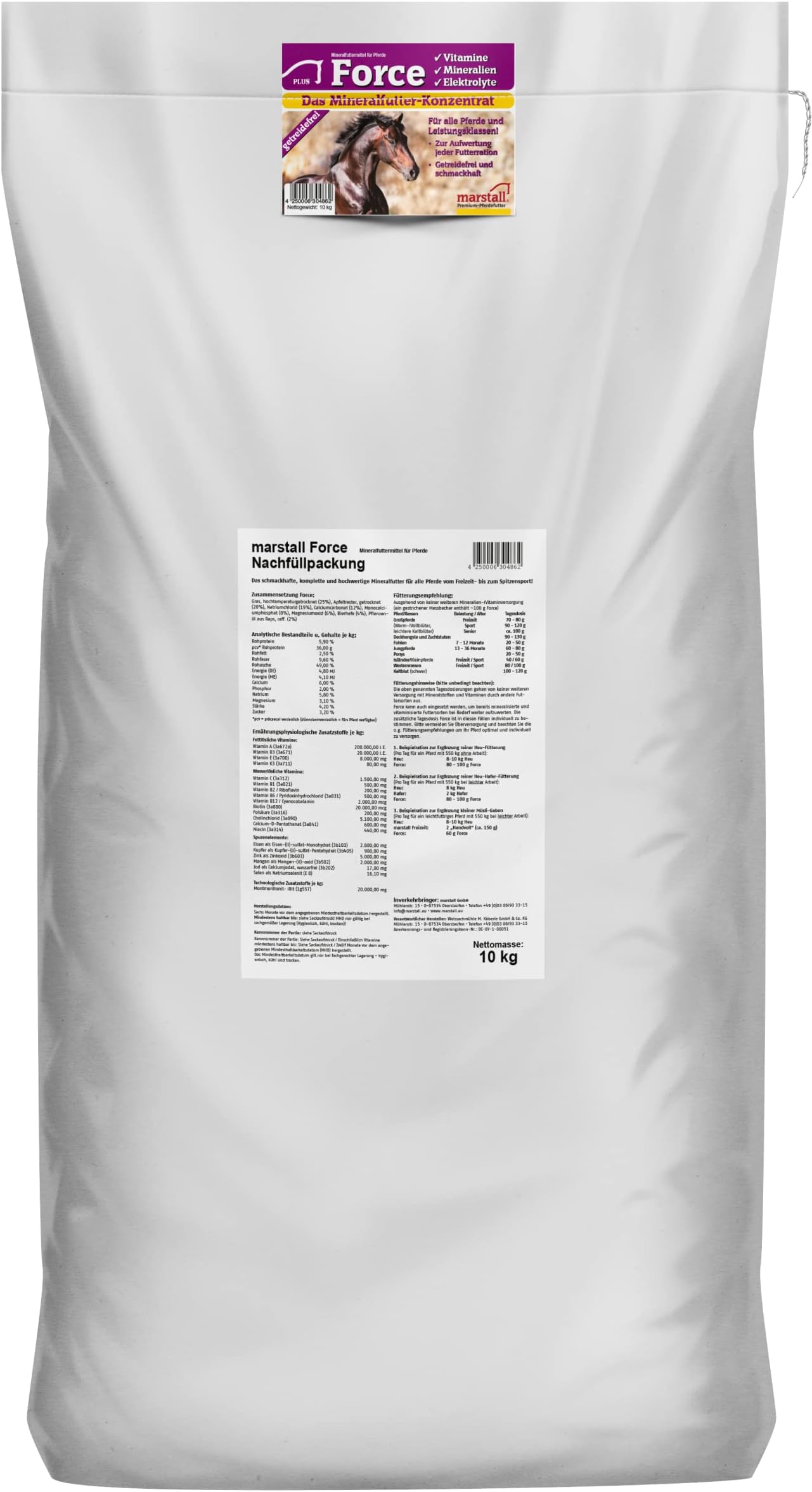 arstall Preiu-Pferdefutter Puré, Paquete de 1 (1 x 15 Kilograos